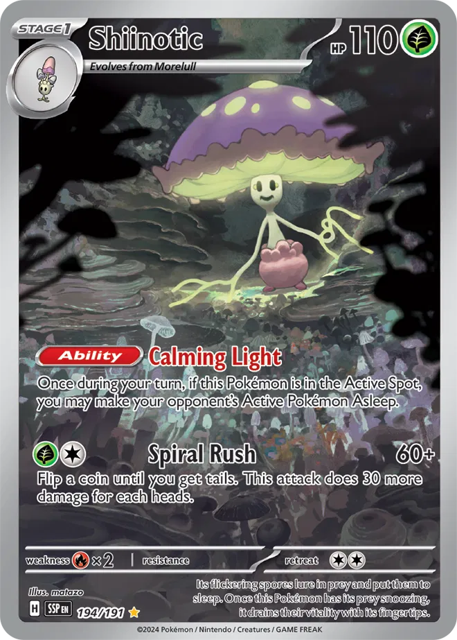 Shiinotic 194/191 - Surging Sparks - Holofoil