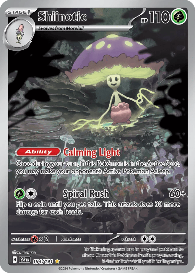 Shiinotic 194/191 - Surging Sparks - Holofoil