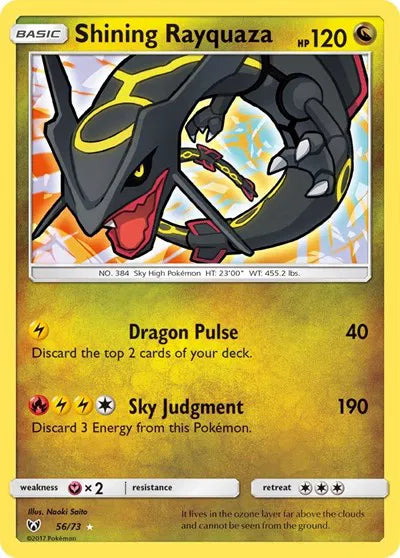 Shining Rayquaza 56/73 - Shining Legends - Holofoil