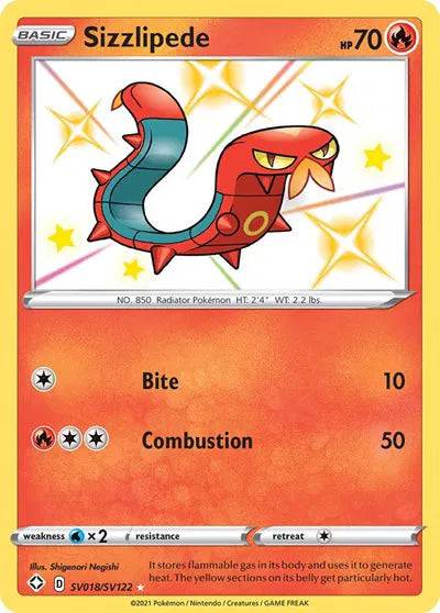 Sizzlipede SV018/SV122 - Shining Fates: Shiny Vault - Holofoil