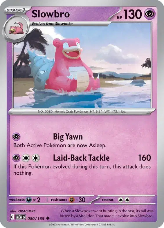 Slowbro 080/165 - Scarlet & Violet 151 - Reverse Holofoil