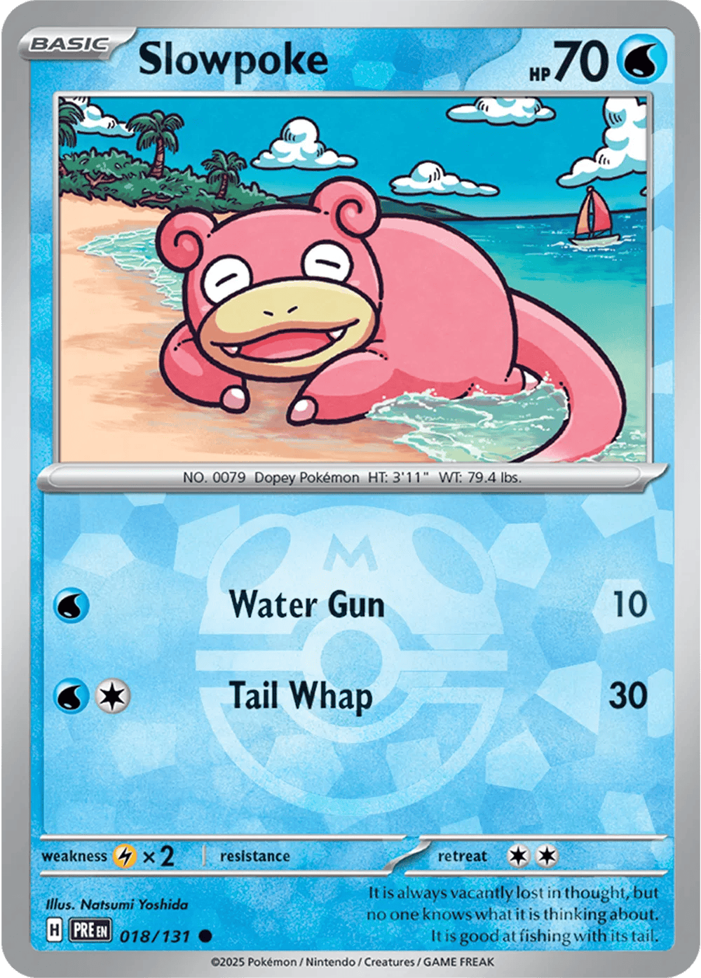 Slowpoke 018/131 - Prismatic Evolutions - Master Ball Pattern