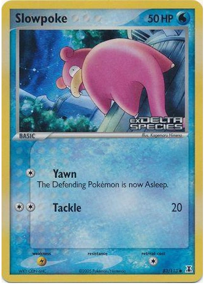 Slowpoke 83/113 - EX Delta Species - Reverse Holofoil