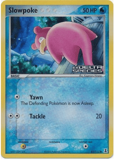 Slowpoke 83/113 - EX Delta Species - Reverse Holofoil
