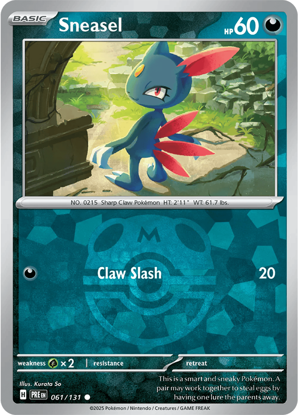 Sneasel 061/131 - Prismatic Evolutions - Master Ball Pattern