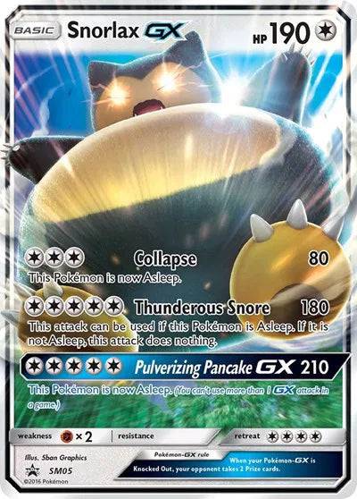 Snorlax GX SM05 - Sun & Moon Promo - Holofoil