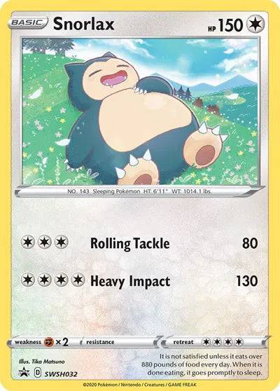 Snorlax SWSH032 - Sword & Shield Promo - Holofoil
