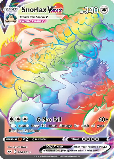 Snorlax VMAX 206/202 - Sword & Shield - Holofoil