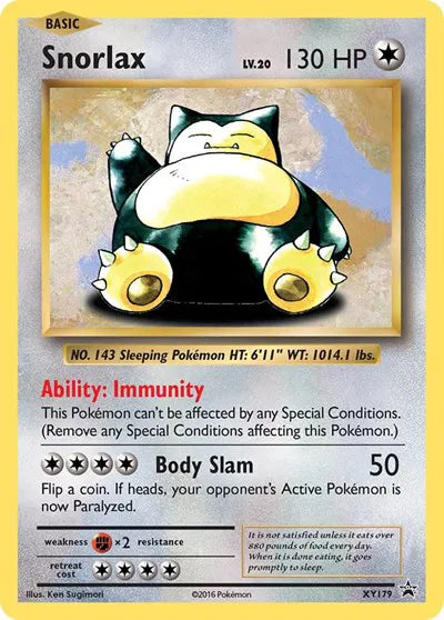 Snorlax XY179 - XY Promos - Holofoil