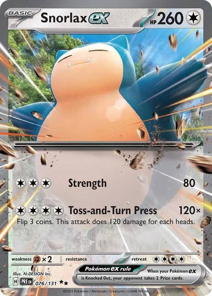 Snorlax ex 076/131 - Prismatic Evolutions - Holofoil