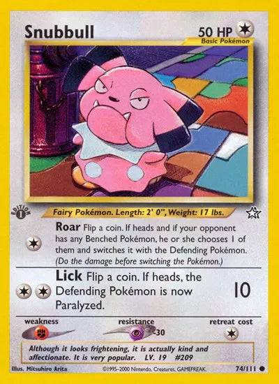Snubbull 74/111 - Neo Genesis (First Edition) - Normal