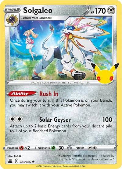 Solgaleo 021/025 - Celebrations - Holofoil
