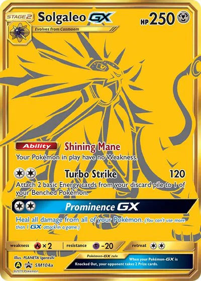 Solgaleo GX SM104a - Sun & Moon Promo - Holofoil