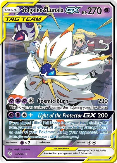 Solgaleo & Lunala GX 75/236 - Cosmic Eclipse - Holofoil