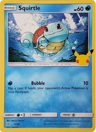 Squirtle 17/25 - McDonald's 25th Anniversary Promos - Normal