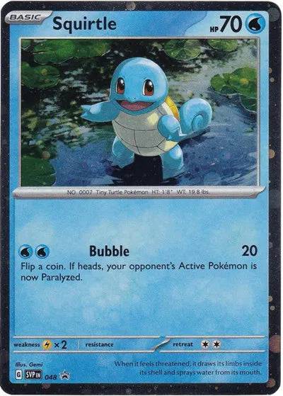 Squirtle 048 - Scarlet & Violet Promo - Cosmos Holo