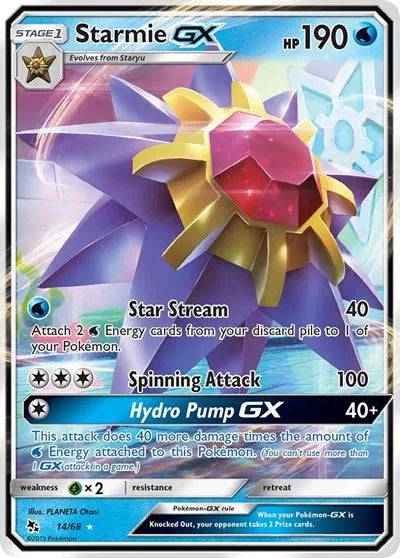 Starmie GX 14/68 - Hidden Fates - Holofoil