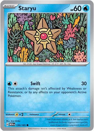 Staryu 120/165 - Scarlet & Violet 151 - Reverse Holofoil
