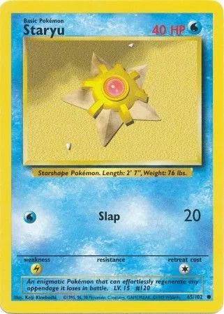 Staryu 65/102 - Base Set (Unlimited) - Normal