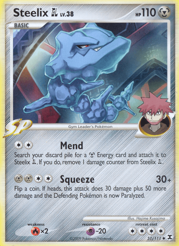 Steelix GL Lv.38 51/111 - Rising Rivals - Reverse Holofoil