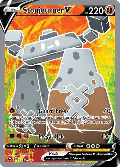 Stonjourner V 193/202 - Sword & Shield - Holofoil