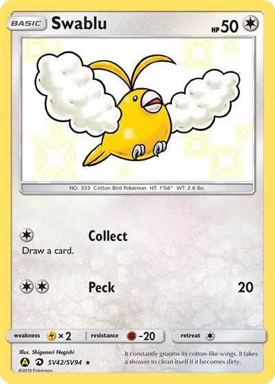 Swablu SV42/SV94 - Hidden Fates: Shiny Vault - Holofoil