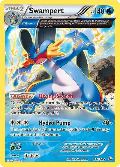 Swampert 36/160 - Primal Clash - Reverse Holofoil