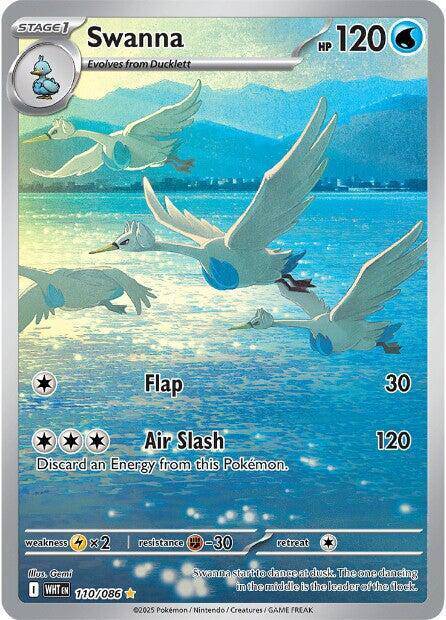 Swanna 110/086 – White Flare – Holofoil