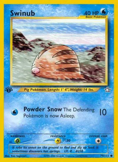 Swinub 79/111 - Neo Genesis (First Edition) - Normal