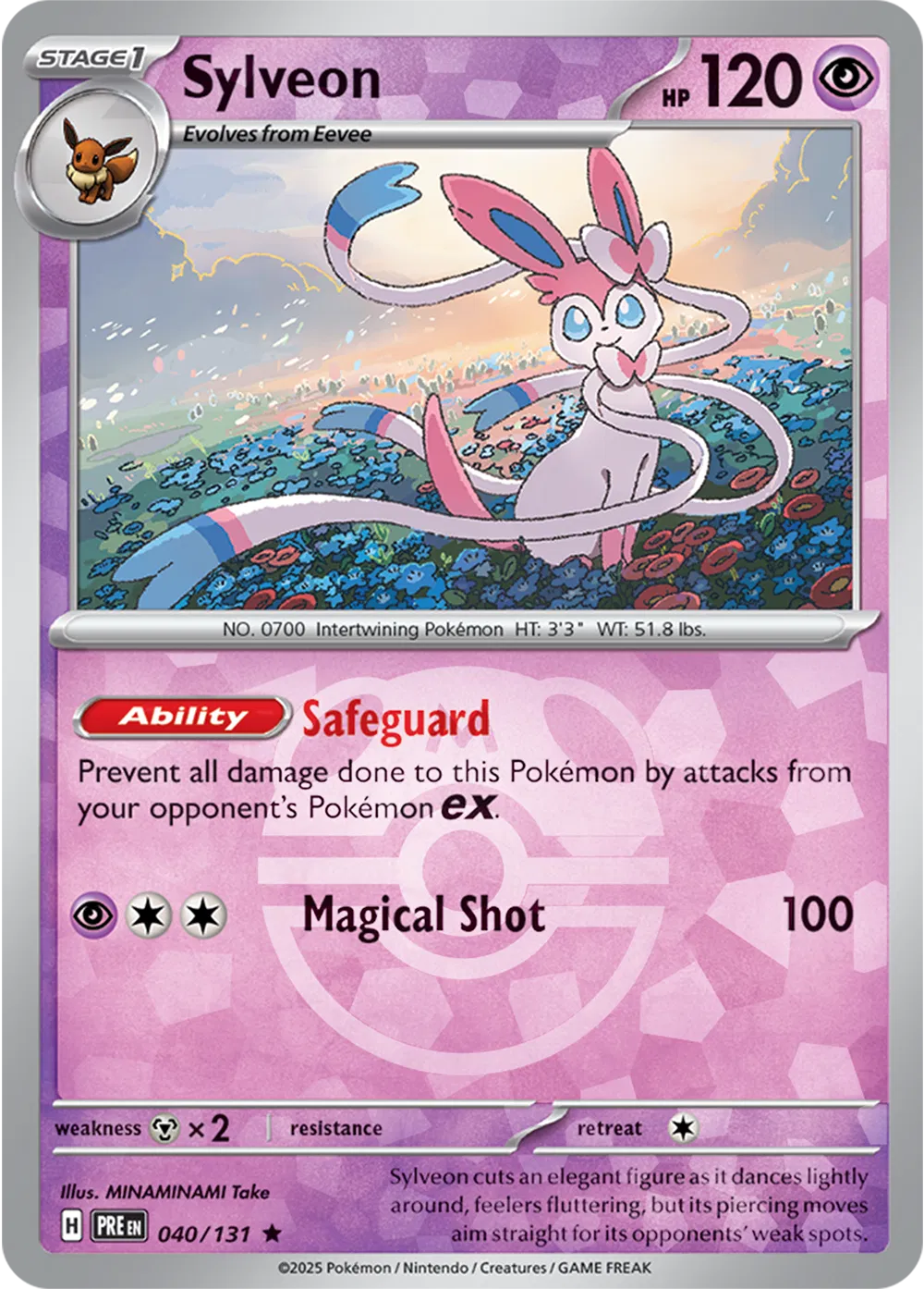 Sylveon 040/131 – Prismatic Evolutions – Master Ball Pattern