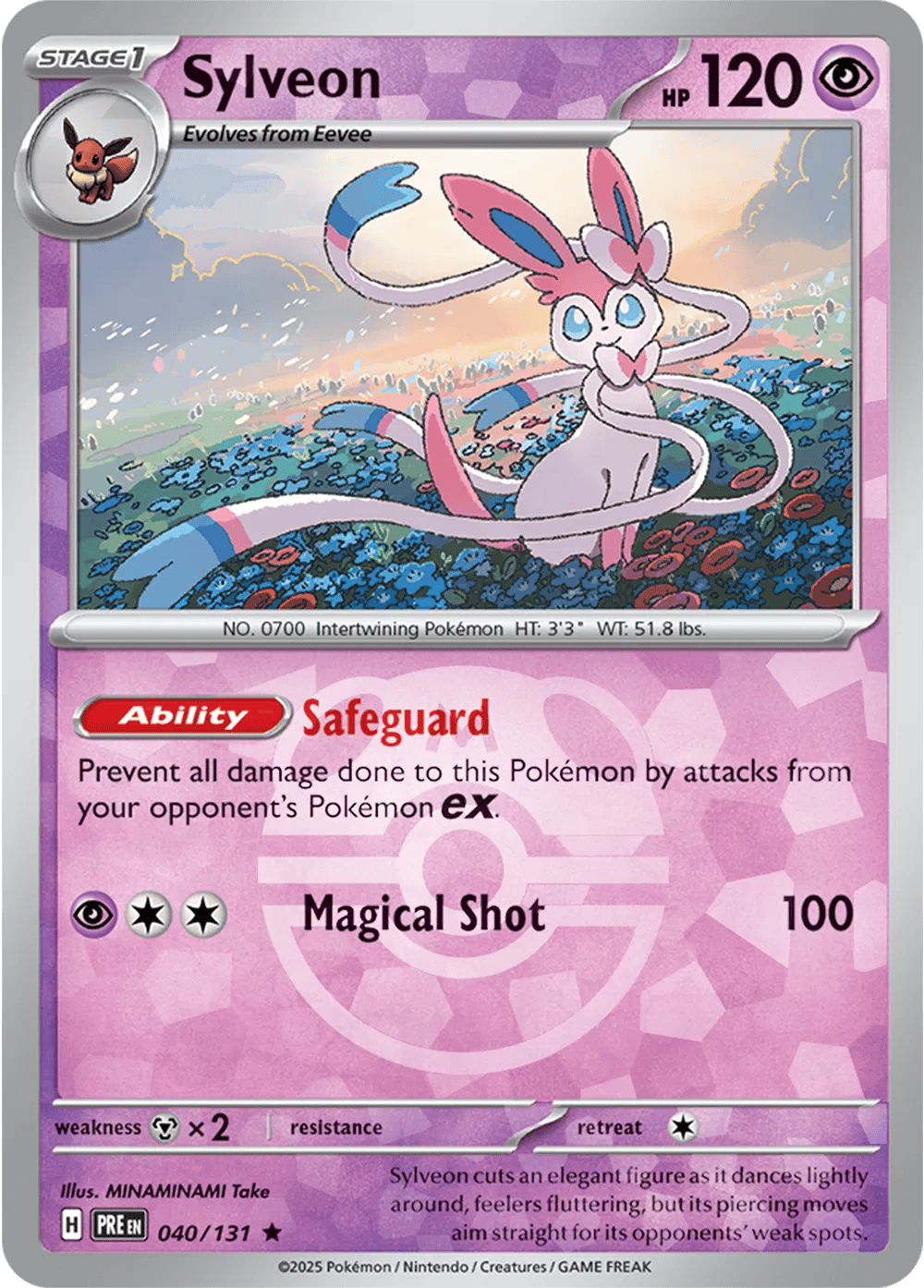 Sylveon 040/131 – Prismatic Evolutions – Master Ball Pattern