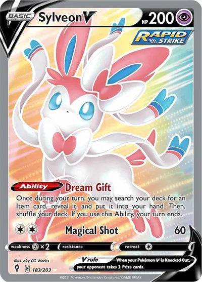 Sylveon V 183/203 - Evolving Skies - Holofoil