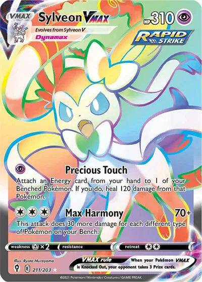 Sylveon VMAX 211/203 - Evolving Skies - Holofoil