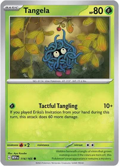 Tangela 114/165 - Scarlet & Violet 151 - Reverse Holofoil