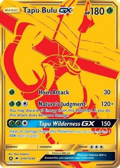 Tapu Bulu GX SV91/SV94 - Hidden Fates: Shiny Vault - Holofoil
