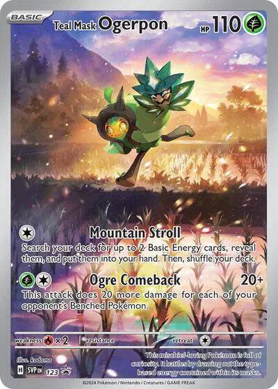Teal Mask Ogerpon 123 - Scarlet & Violet Promo - Holofoil