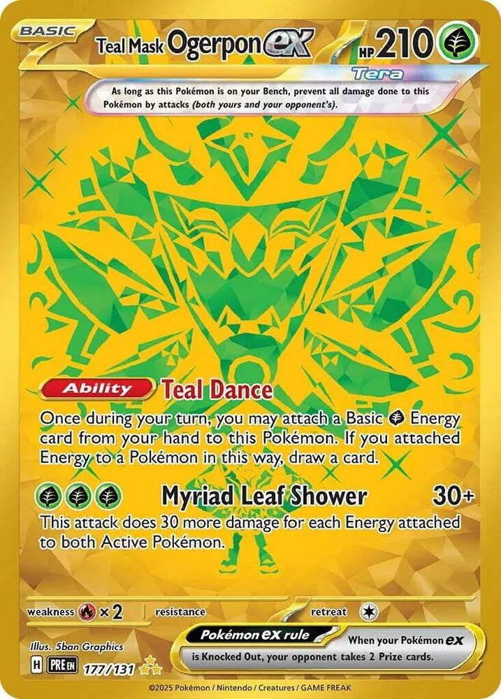 Teal Mask Ogerpon ex 177/131 - Prismatic Evolutions - Holofoil