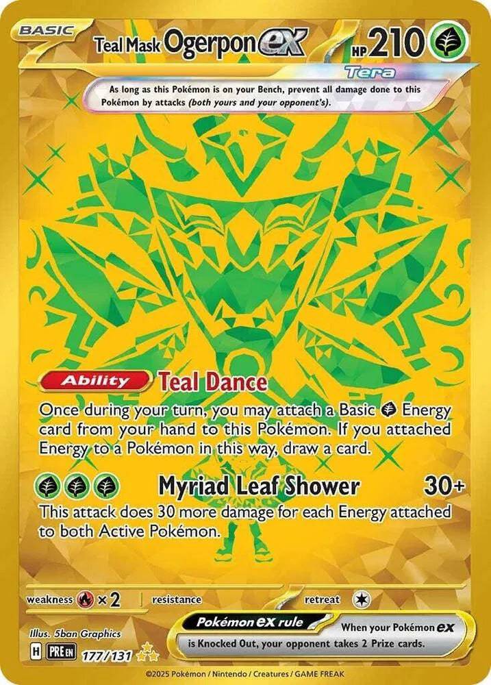 Teal Mask Ogerpon ex 177/131 - Prismatic Evolutions - Holofoil