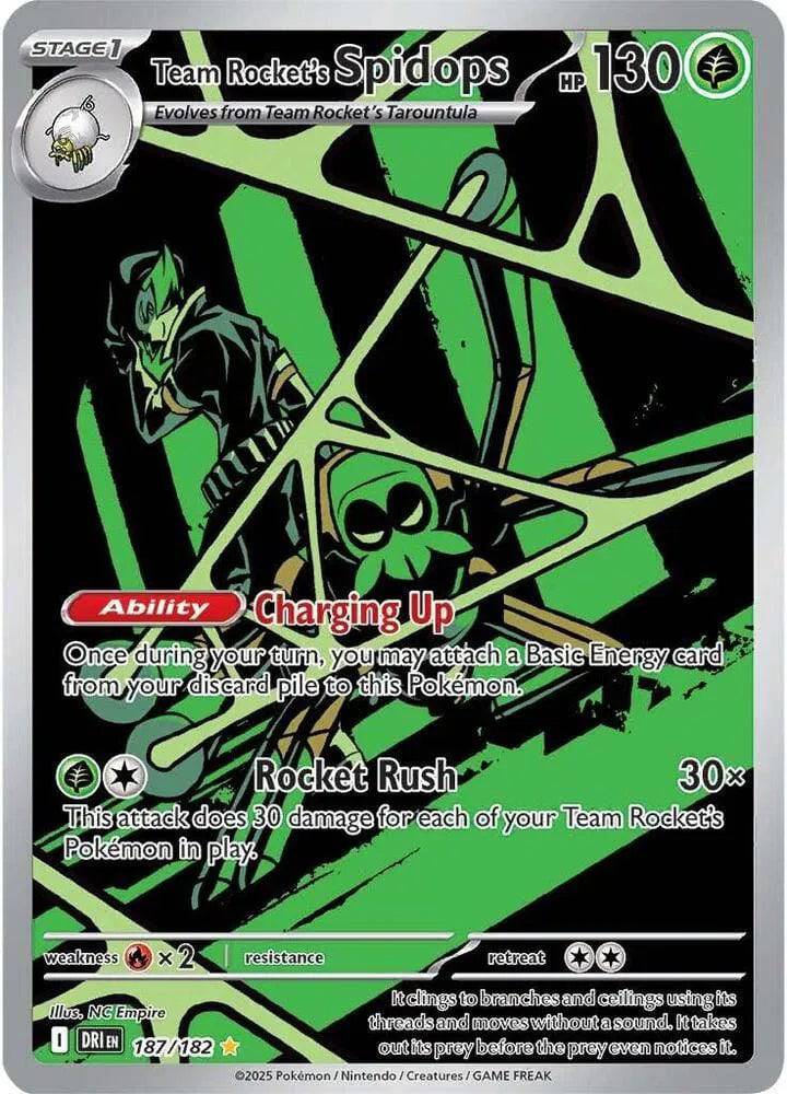 Team Rocket's Spidops 187/182 - Destined Rivals - Holofoil