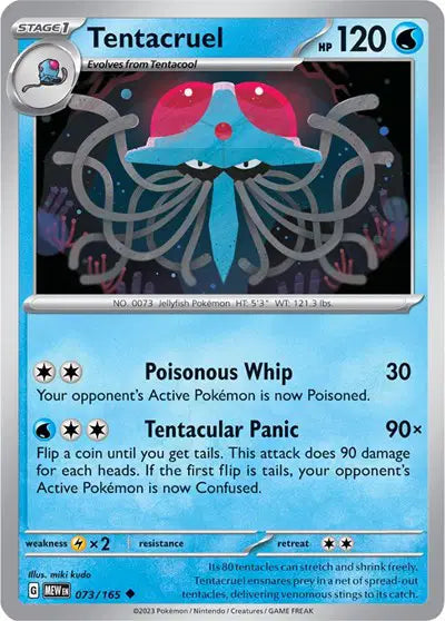 Tentacruel 073/165 - Scarlet & Violet 151 - Reverse Holofoil