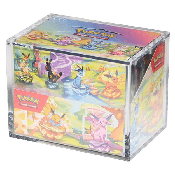 The Acrylic Box - 8 Mini Tin Display Case dicht met box