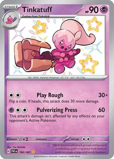 Tinkatuff 166/091 - Paldean Fates - Holofoil
