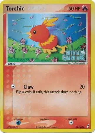 Torchic 65/100 - EX Crystal Guardians - Reverse Holofoil