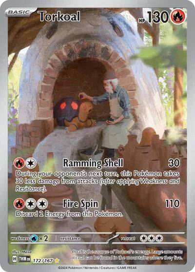 Torkoal 172/167 - Twilight Masquerade - Holofoil