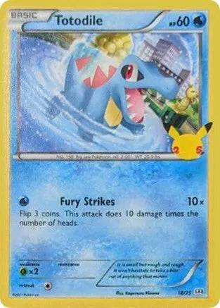 Totodile 18/25 - McDonald's 25th Anniversary Promos - Holofoil