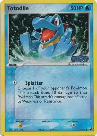Totodile 78/115 - EX Unseen Forces - Reverse Holofoil