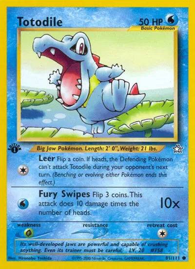 Totodile 81/111 - Neo Genesis (First Edition) - Normal