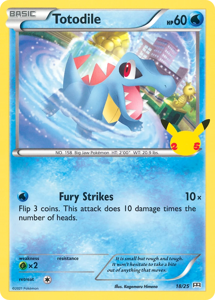 Totodile 18/25 - McDonald's 25th Anniversary Promos - Normal