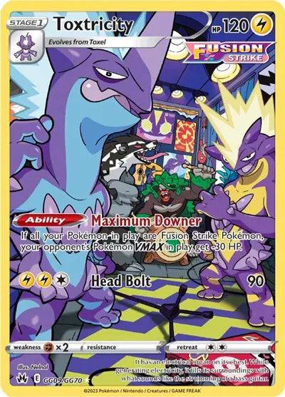 Toxtricity GG09/GG70 - Crown Zenith: Galarian Gallery - Holofoil