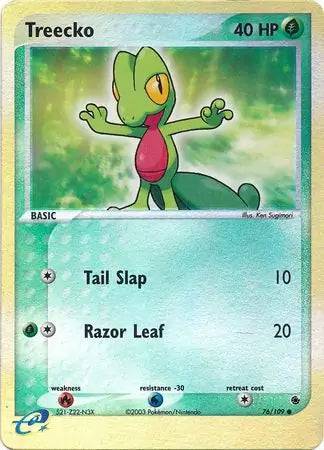 Treecko 76/109 - EX Ruby & Sapphire - Reverse Holofoil